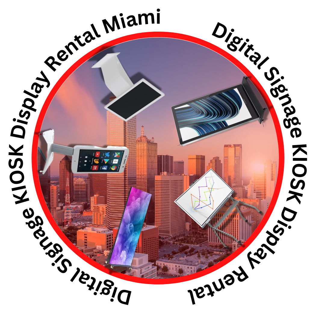 Digital Signage KIOSK Display Rental Miami